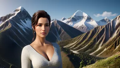 Executive Portrait with Winding Interpersonal Relations on a Mountain Peak