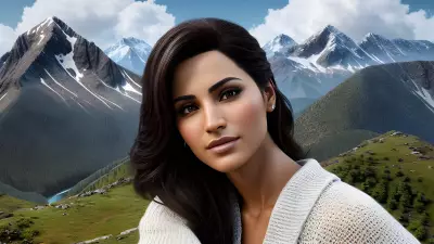 Executive Portrait with Winding Interpersonal Relations on a Mountain Peak