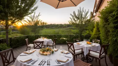 Al Fresco Pasta Perfection A Food Photographer's Dream on the Restaurant Terrace