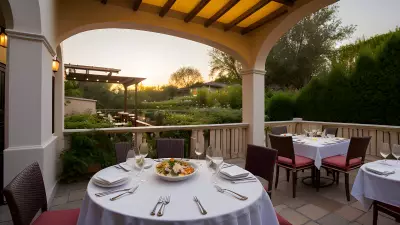 Al Fresco Pasta Perfection A Food Photographer's Dream on the Restaurant Terrace