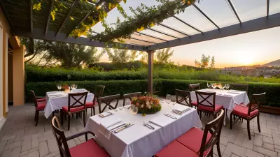 Al Fresco Pasta Perfection A Food Photographer's Dream on the Restaurant Terrace