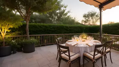 Al Fresco Pasta Perfection A Food Photographer's Dream on the Restaurant Terrace