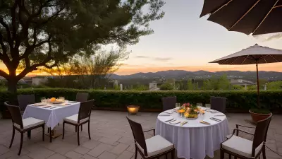 Al Fresco Pasta Perfection A Food Photographer's Dream on the Restaurant Terrace