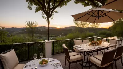 Al Fresco Pasta Perfection A Food Photographer's Dream on the Restaurant Terrace