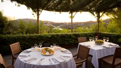 Al Fresco Pasta Perfection A Food Photographer's Dream on the Restaurant Terrace