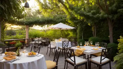 Al Fresco Pasta Perfection A Food Photographer's Dream on the Restaurant Terrace