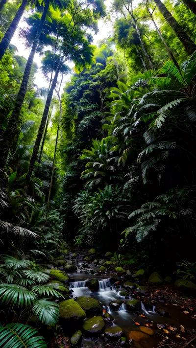 Rainforest Dreams Capturing the Patterns and Colors of the Sky