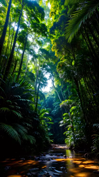Rainforest Dreams Capturing the Patterns and Colors of the Sky
