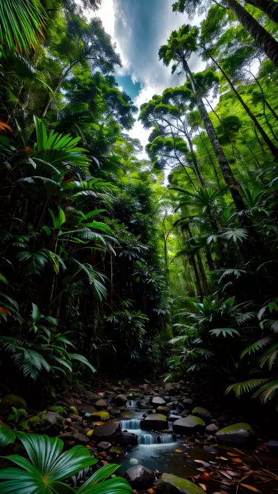 Rainforest Dreams Capturing the Patterns and Colors of the Sky