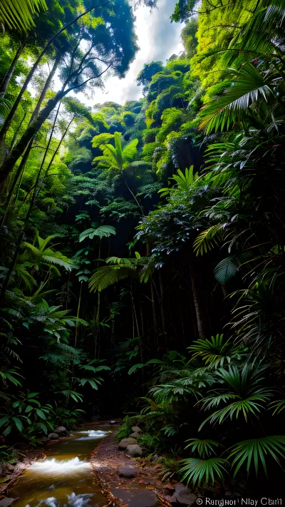 Rainforest Dreams Capturing the Patterns and Colors of the Sky