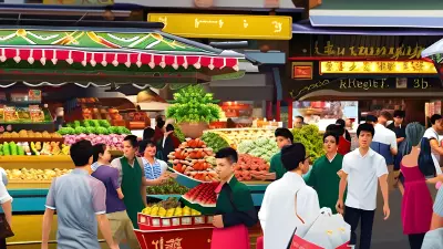 Food Market Commotion
