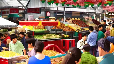 Food Market Commotion