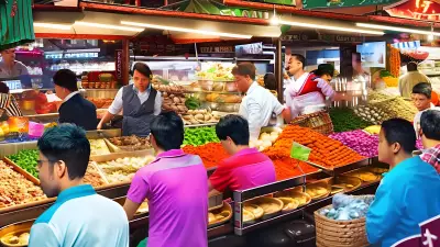 Food Market Commotion