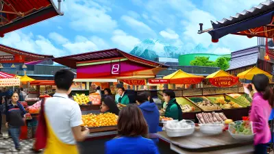 Food Market Commotion