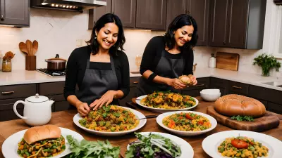 Vegetarian Delights Capturing Food Art in a Homely Home Kitchen