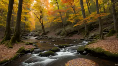 Transient Beauty in the Temperate Forest Capturing Contrasts in Nature's Elusive Protagonist