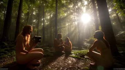 Capturing Candid Moments of Forest Dwellers in Radiant Backlighting