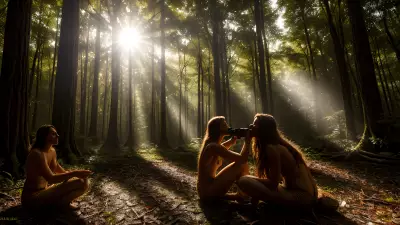 Capturing Candid Moments of Forest Dwellers in Radiant Backlighting