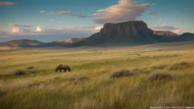 Diverse Grasslands Capturing the Pristine Landscapes and Unique Protagonists in the Rule of Thirds