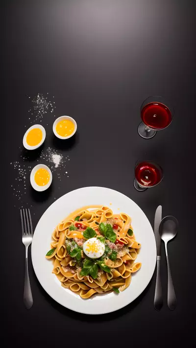 Innovative Location for Capturing the Sights and Smells of Molecular Gastronomy Pasta on the Cutting Board