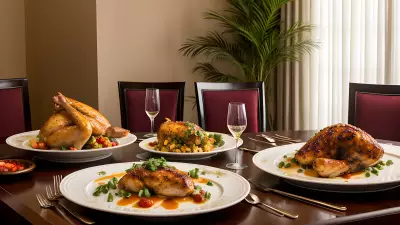 Glamour on a Plate Capturing Gourmet Chicken Dishes at a Luxury Resort