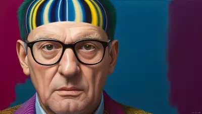 Abstract Reflections A Photorealistic Portrait by Hockney David