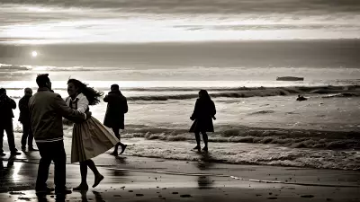 Joyous Bliss Along the Seashore