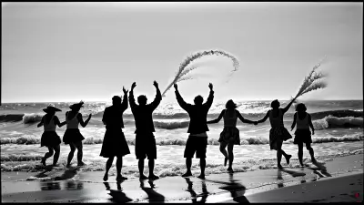 Joyous Bliss Along the Seashore