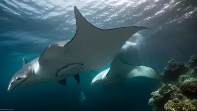 Majestic world underwater a close encounter with majestic manta rays