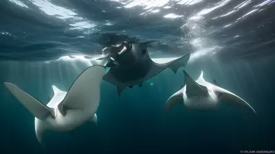 Majestic world underwater a close encounter with majestic manta rays