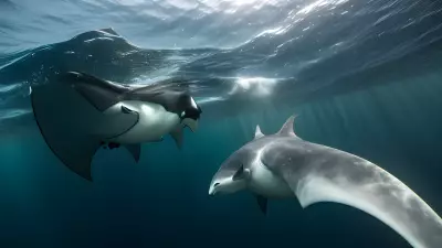 Majestic world underwater a close encounter with majestic manta rays