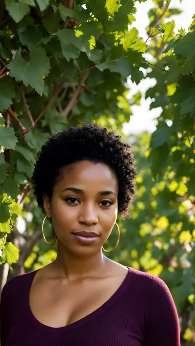 Energetic Profile Dignified Portrait at the Vineyard