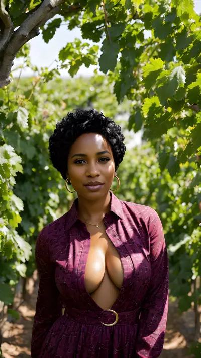 Energetic Profile Dignified Portrait at the Vineyard