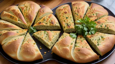 Savor Gourmet Delights in Your Own Kitchen with Sarka Babicka's Irresistible Vegetable Bread Dish