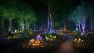 Glowing Grove of Magic Mushrooms