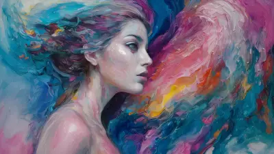 Artistic Exploration Abstract Wonder with a Woman