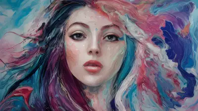 Artistic Exploration Abstract Wonder with a Woman