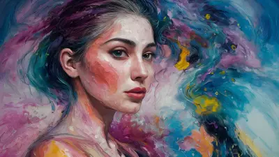 Artistic Exploration Abstract Wonder with a Woman