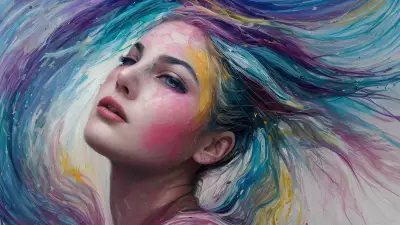 Artistic Exploration Abstract Wonder with a Woman