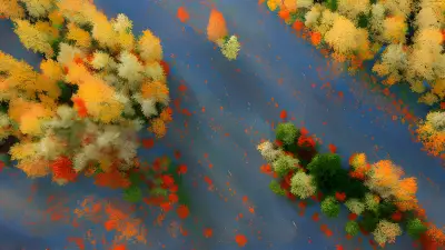 Abstract Fall Remnants from a Helicopter Assault