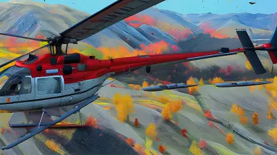 Abstract Fall Remnants from a Helicopter Assault
