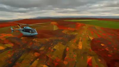 Abstract Fall Remnants from a Helicopter Assault