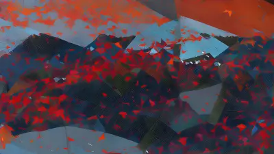 Abstract Fall Remnants from a Helicopter Assault