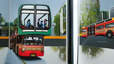 Painting Bus Bound Reflections An Eco Friendly Exploration of Daily Commute