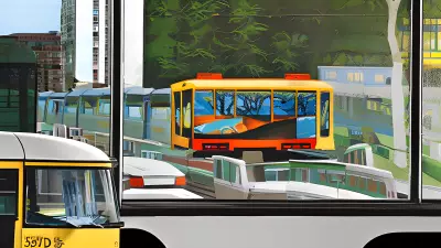 Painting Bus Bound Reflections An Eco Friendly Exploration of Daily Commute