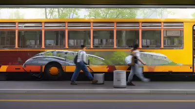 Painting Bus Bound Reflections An Eco Friendly Exploration of Daily Commute