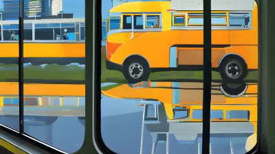 Painting Bus Bound Reflections An Eco Friendly Exploration of Daily Commute