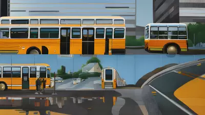 Painting Bus Bound Reflections An Eco Friendly Exploration of Daily Commute
