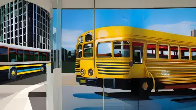Painting Bus Bound Reflections An Eco Friendly Exploration of Daily Commute