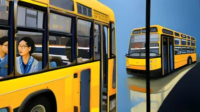 Painting Bus Bound Reflections An Eco Friendly Exploration of Daily Commute